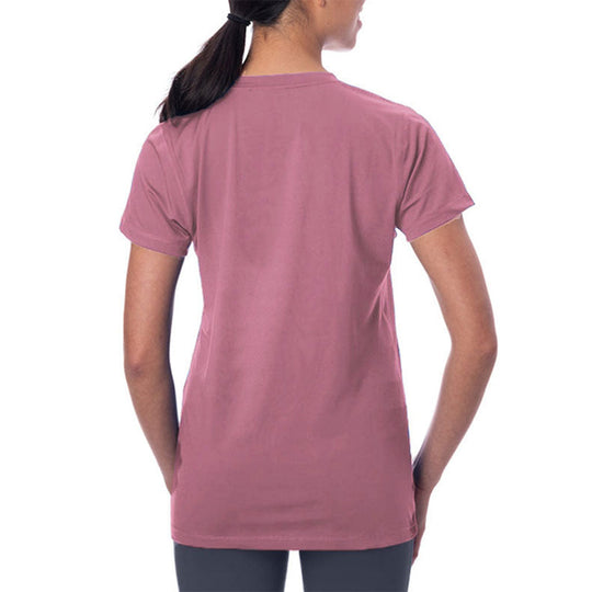 T-shirt rafraîchissant col V femme — La chaleur ne gagne plus