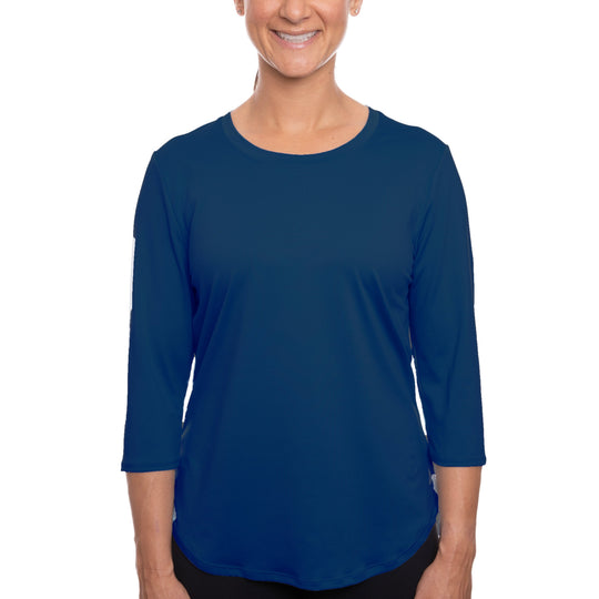 T-shirt rafraîchissant manches 3/4 femme — Ni trop chaud, ni trop froid