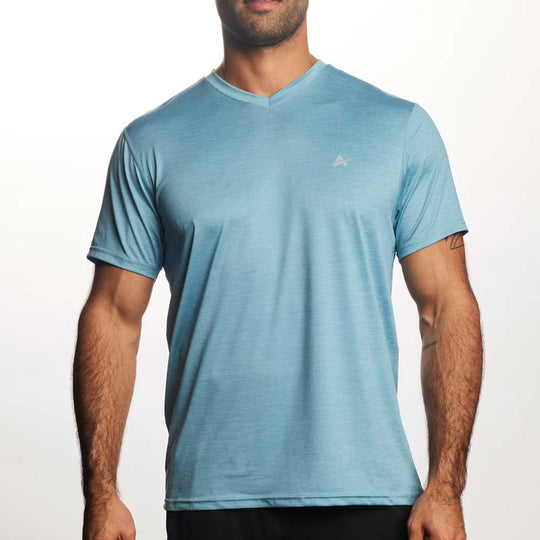 T-shirt rafraîchissant col V homme — Fini le t-shirt qui colle