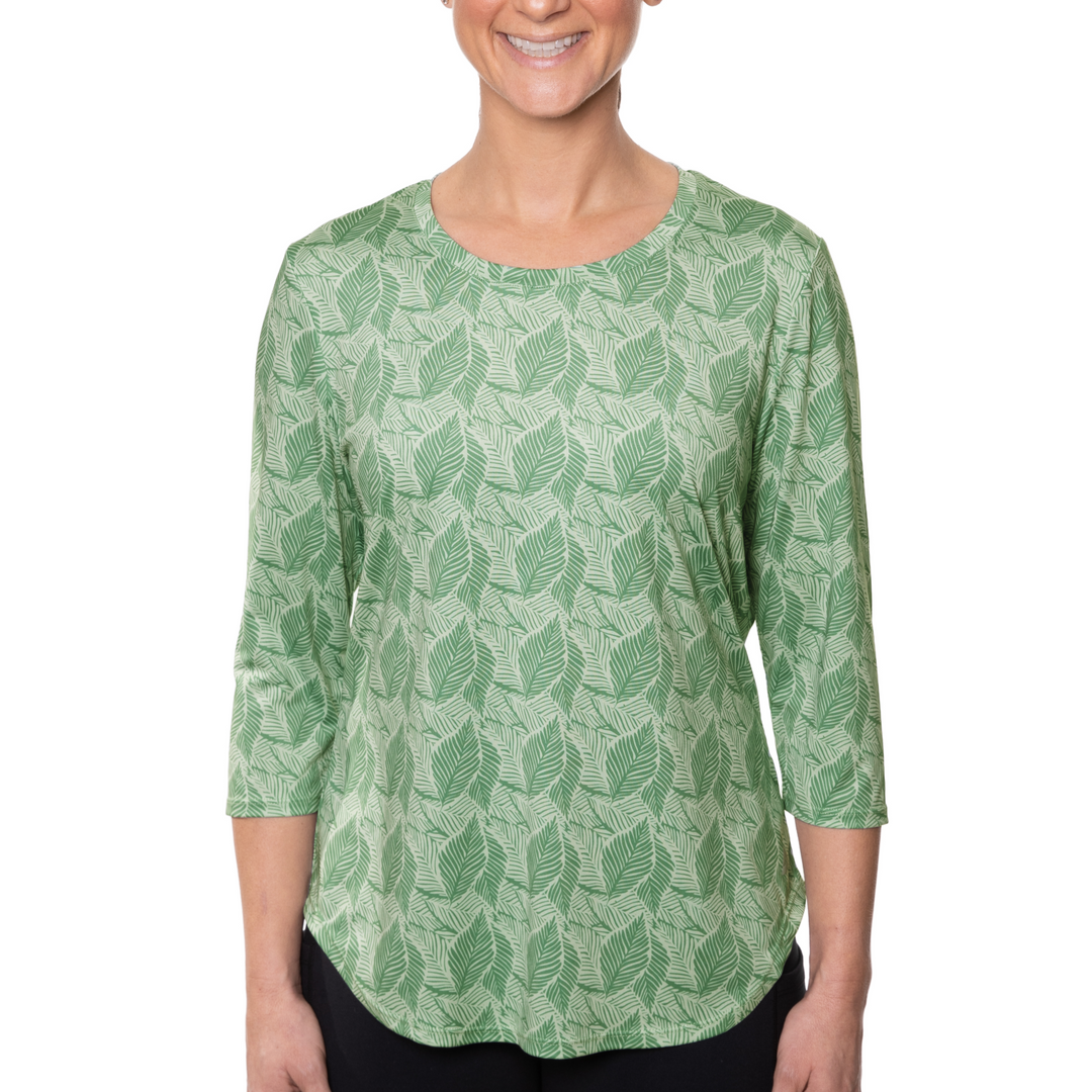 T-shirt rafraîchissant manches 3/4 femme — Ni trop chaud, ni trop froid