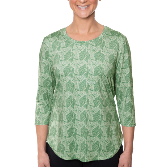 T-shirt rafraîchissant manches 3/4 femme — Ni trop chaud, ni trop froid