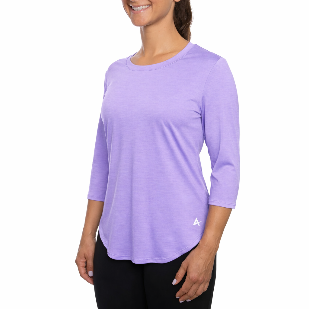 T-shirt rafraîchissant manches 3/4 femme — Ni trop chaud, ni trop froid