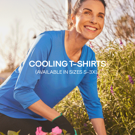 T-shirt rafraîchissant manches 3/4 femme — Ni trop chaud, ni trop froid