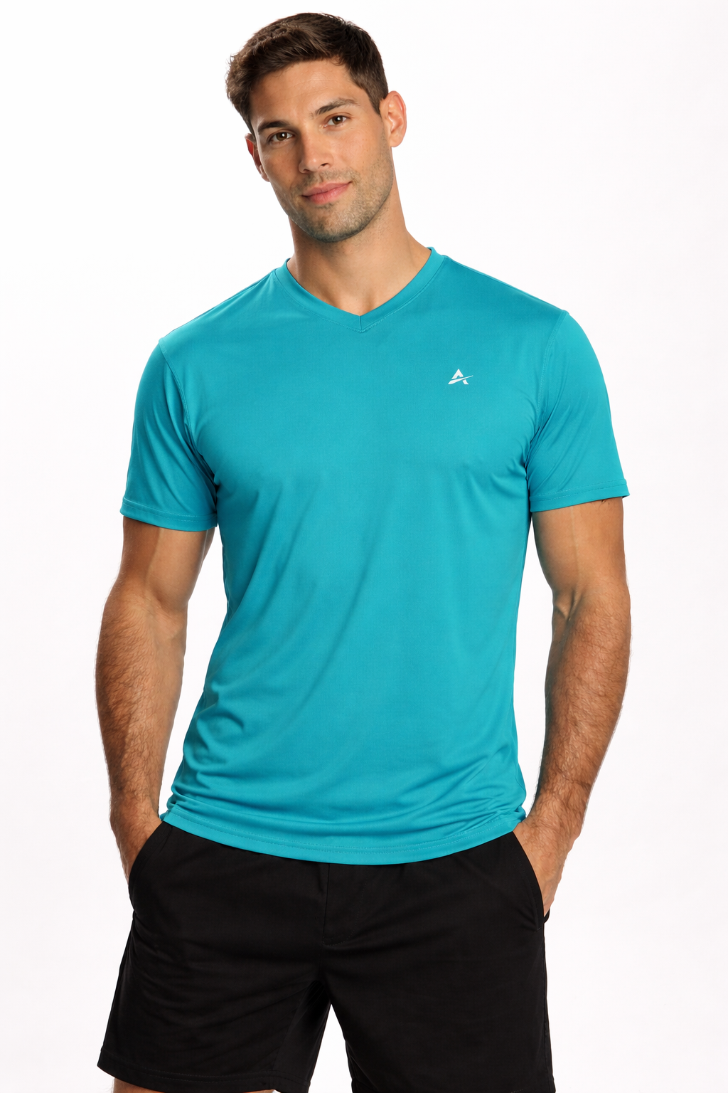 T-shirt rafraîchissant col V homme — Fini le t-shirt qui colle