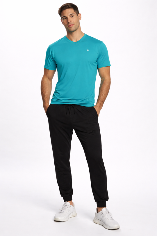 T-shirt rafraîchissant col V homme — Fini le t-shirt qui colle