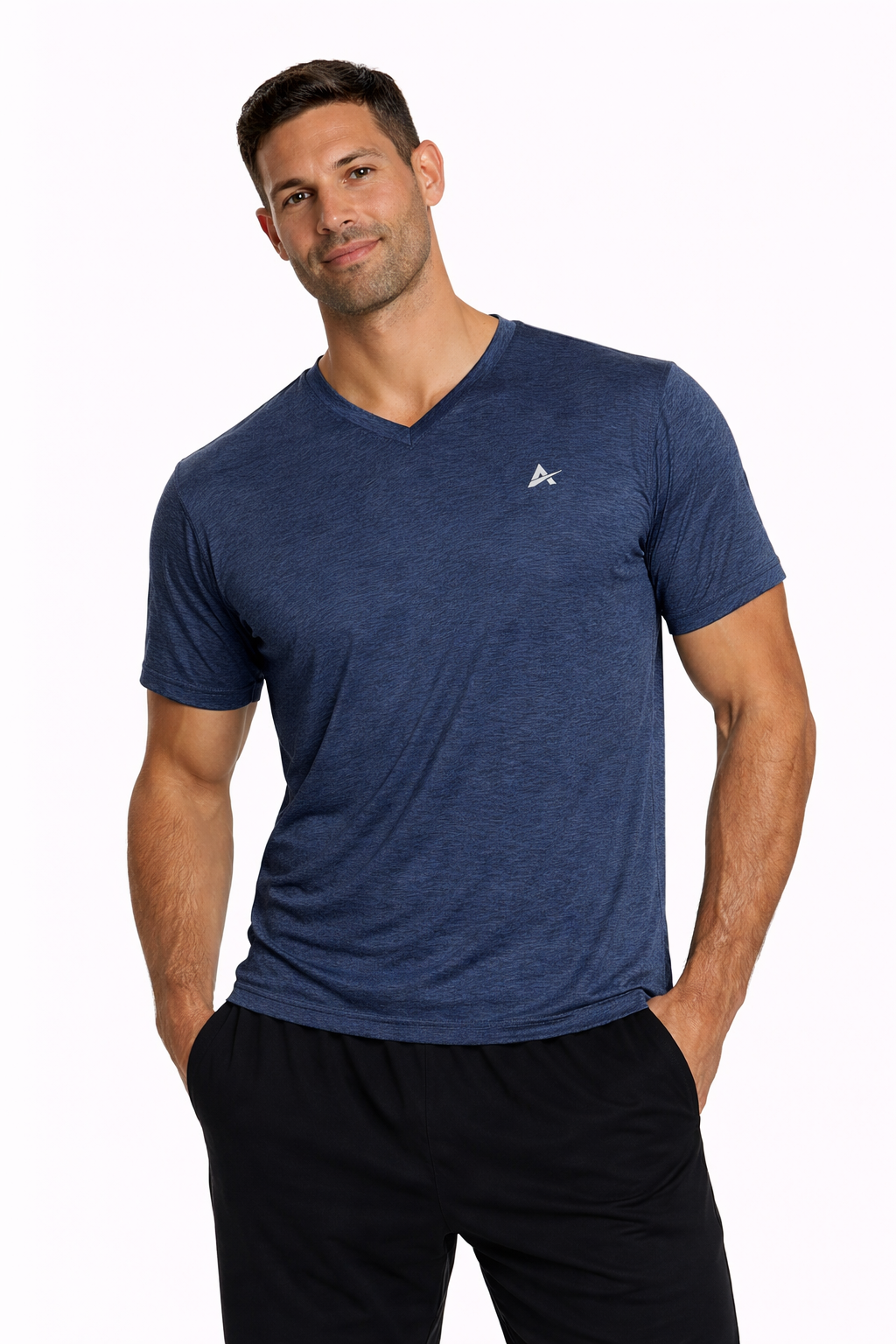 T-shirt rafraîchissant col V homme — Fini le t-shirt qui colle