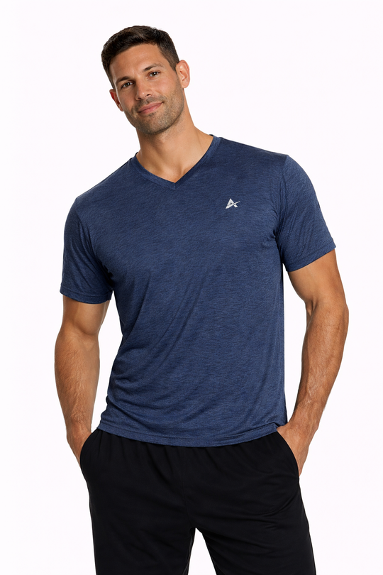 T-shirt rafraîchissant col V homme — Fini le t-shirt qui colle
