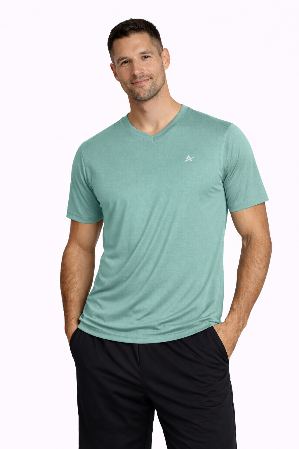 T-shirt rafraîchissant col V homme — Fini le t-shirt qui colle