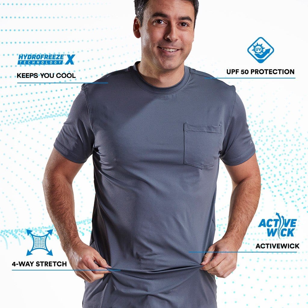 T-shirt rafraîchissant avec poche — Pour ceux qui bossent en plein air