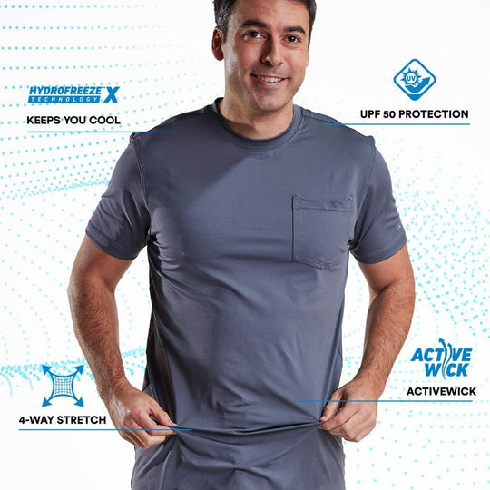 T-shirt rafraîchissant avec poche — Pour ceux qui bossent en plein air