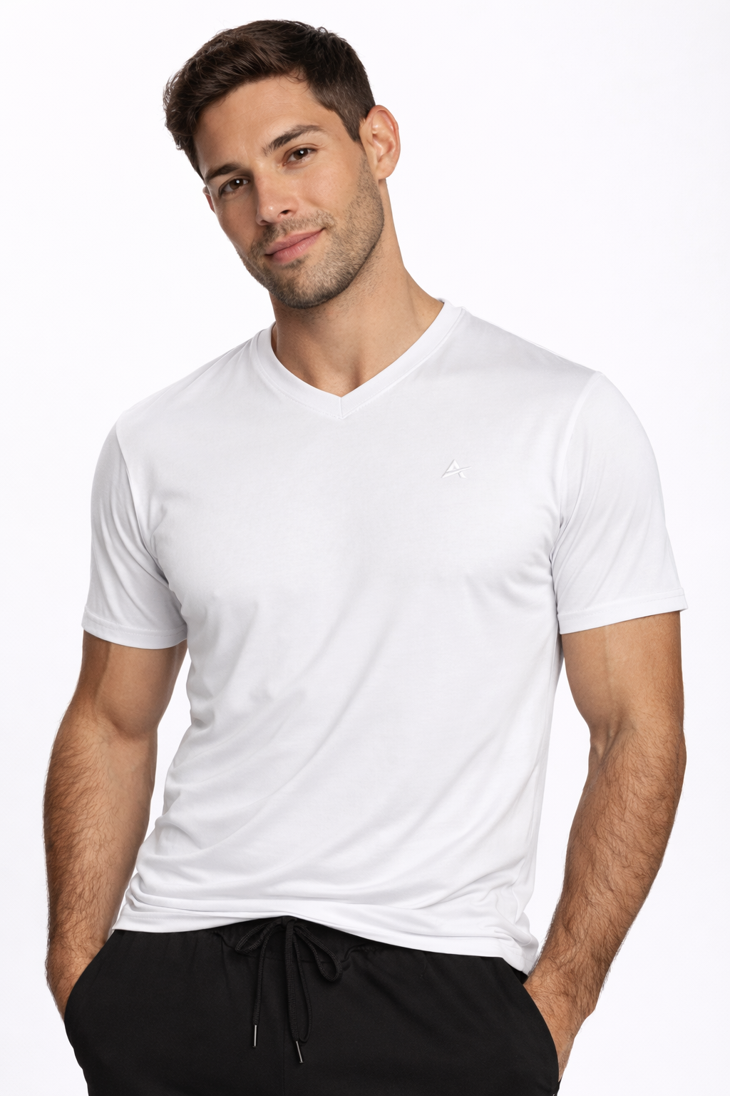 T-shirt rafraîchissant col V homme — Fini le t-shirt qui colle