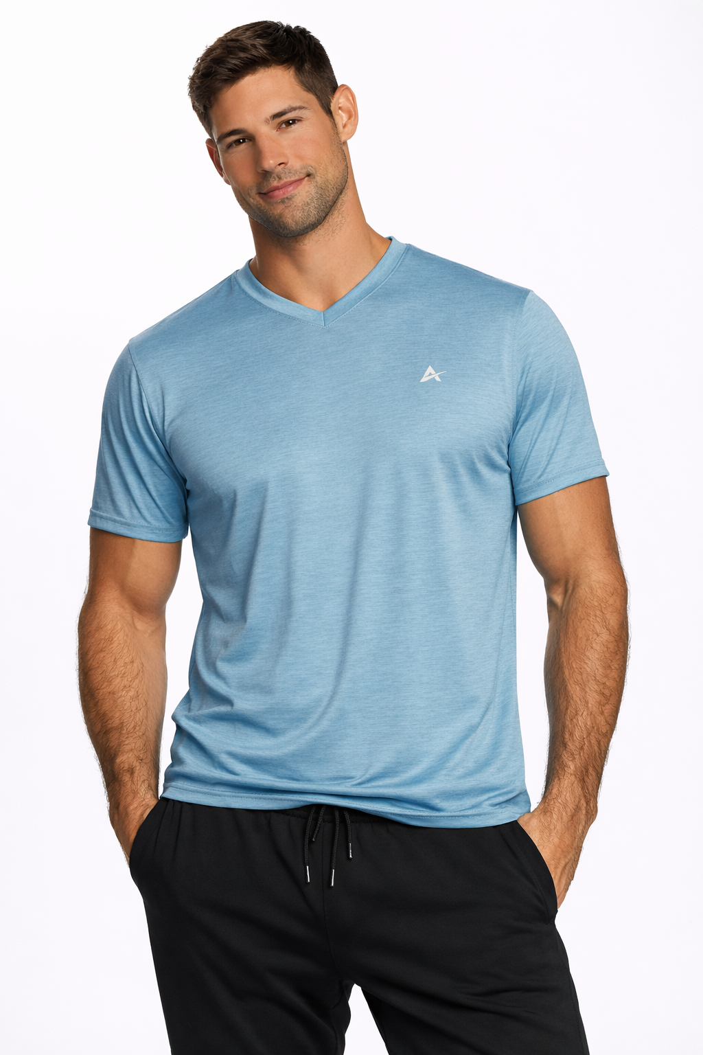 T-shirt rafraîchissant col V homme — Fini le t-shirt qui colle