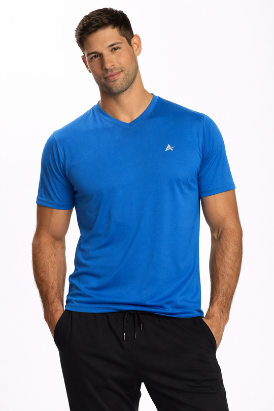 T-shirt rafraîchissant col V homme — Fini le t-shirt qui colle