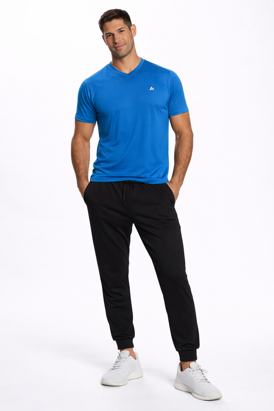 T-shirt rafraîchissant col V homme — Fini le t-shirt qui colle