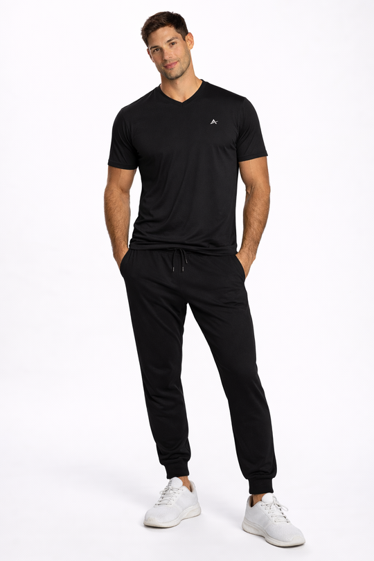 T-shirt rafraîchissant col V homme — Fini le t-shirt qui colle