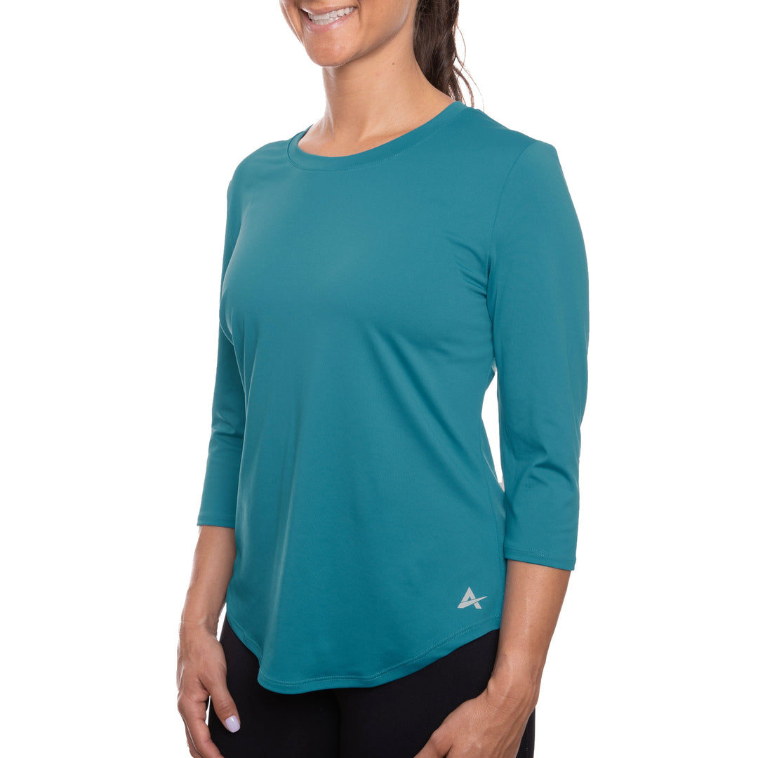 T-shirt rafraîchissant manches 3/4 femme — Ni trop chaud, ni trop froid