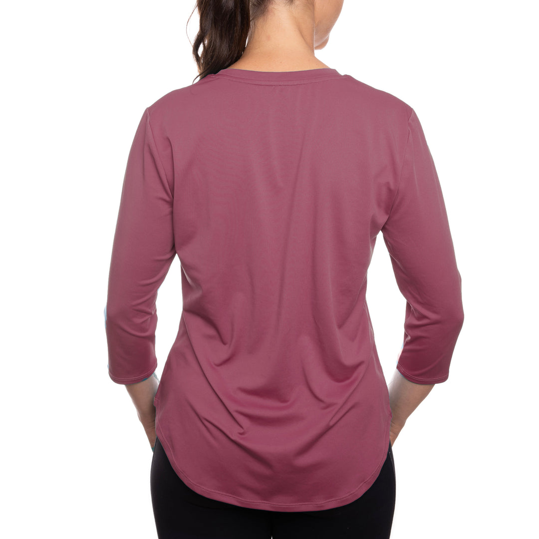 T-shirt rafraîchissant manches 3/4 femme — Ni trop chaud, ni trop froid