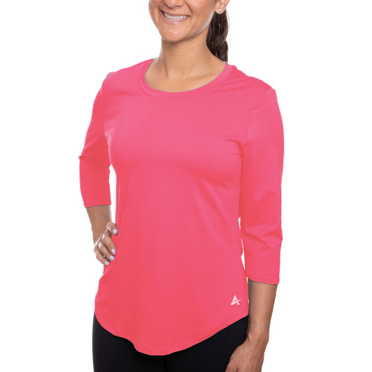 T-shirt rafraîchissant manches 3/4 femme — Ni trop chaud, ni trop froid