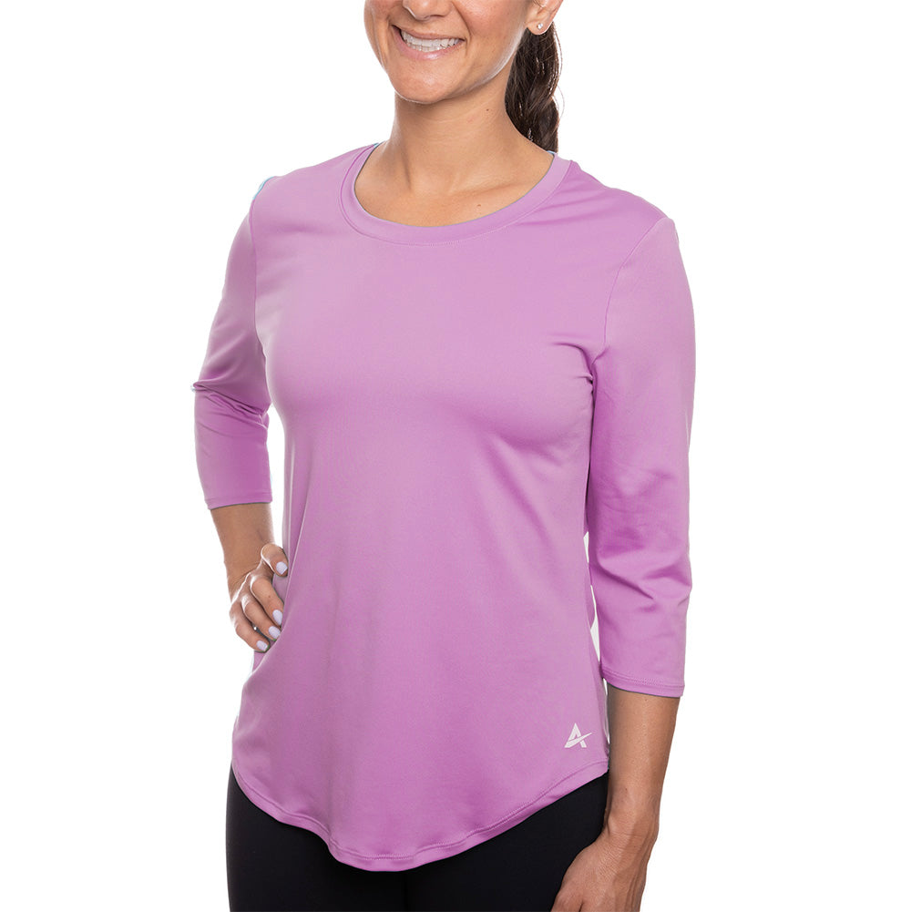 T-shirt rafraîchissant manches 3/4 femme — Ni trop chaud, ni trop froid