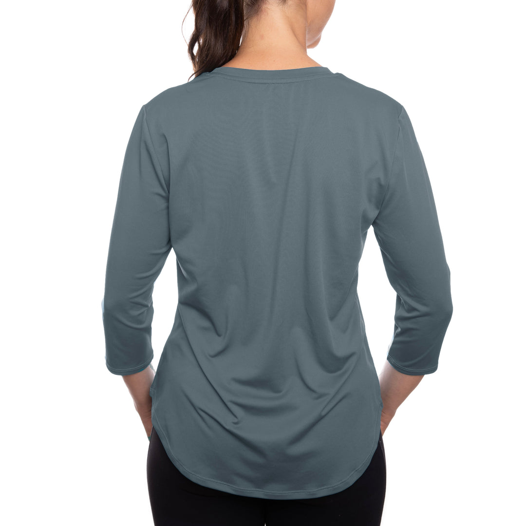 T-shirt rafraîchissant manches 3/4 femme — Ni trop chaud, ni trop froid