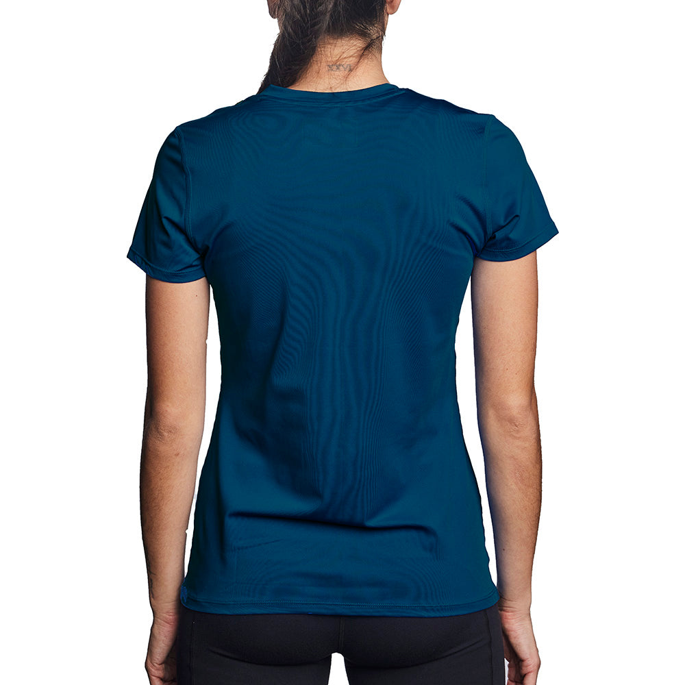 T-shirt rafraîchissant col V femme — La chaleur ne gagne plus