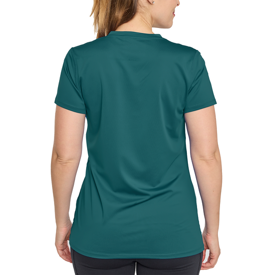 T-shirt rafraîchissant col V femme — La chaleur ne gagne plus