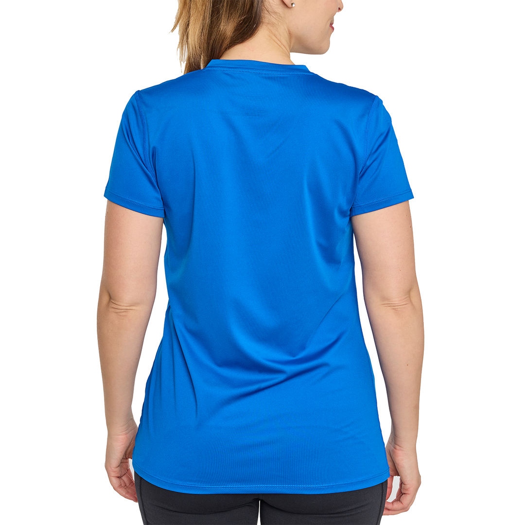 T-shirt rafraîchissant col V femme — La chaleur ne gagne plus