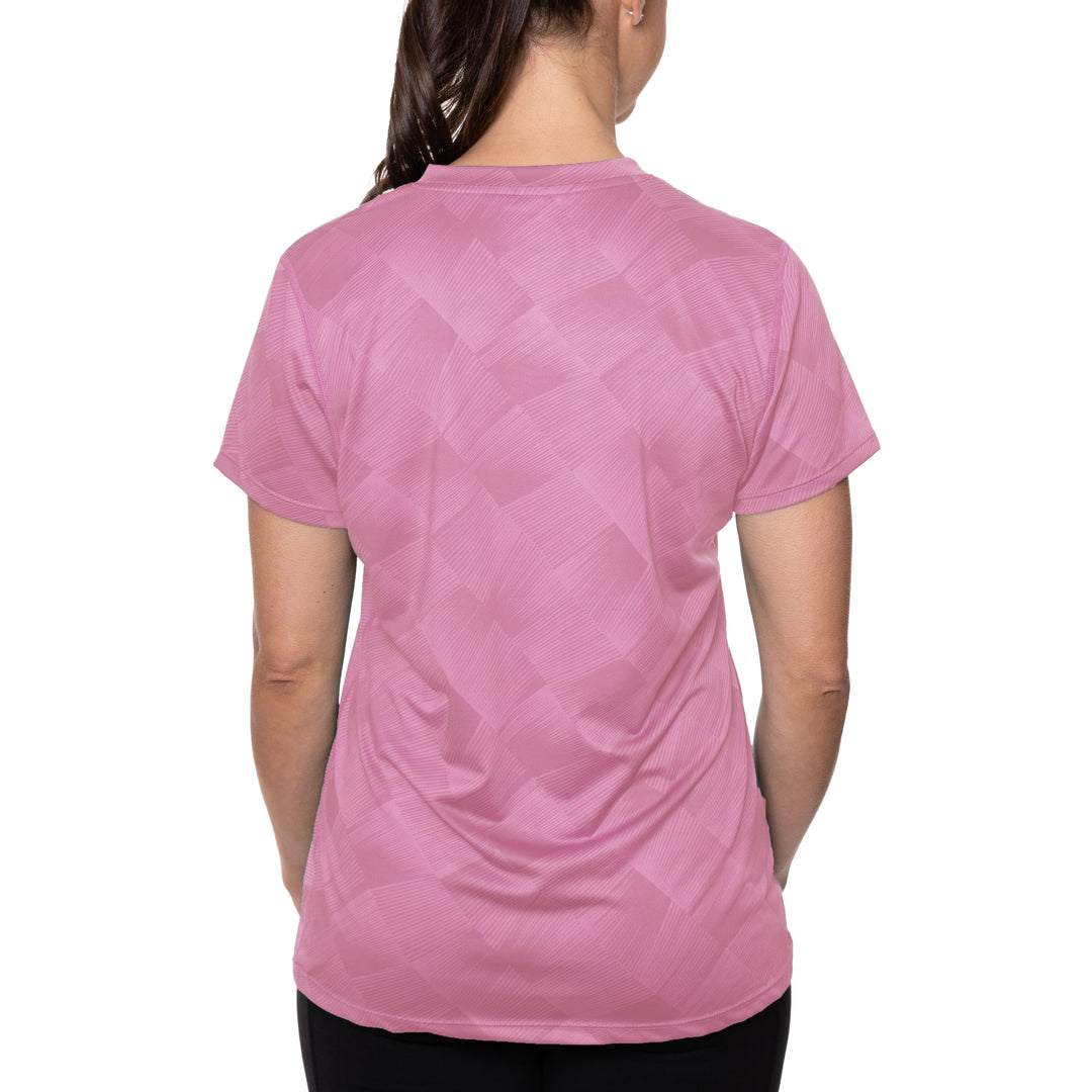 T-shirt rafraîchissant col V femme — La chaleur ne gagne plus