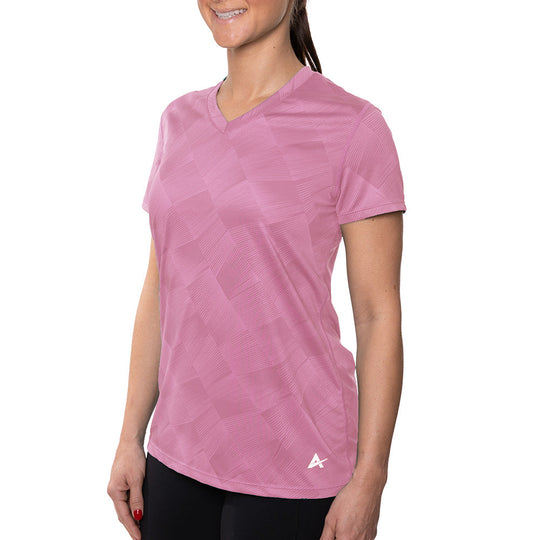 T-shirt rafraîchissant col V femme — La chaleur ne gagne plus