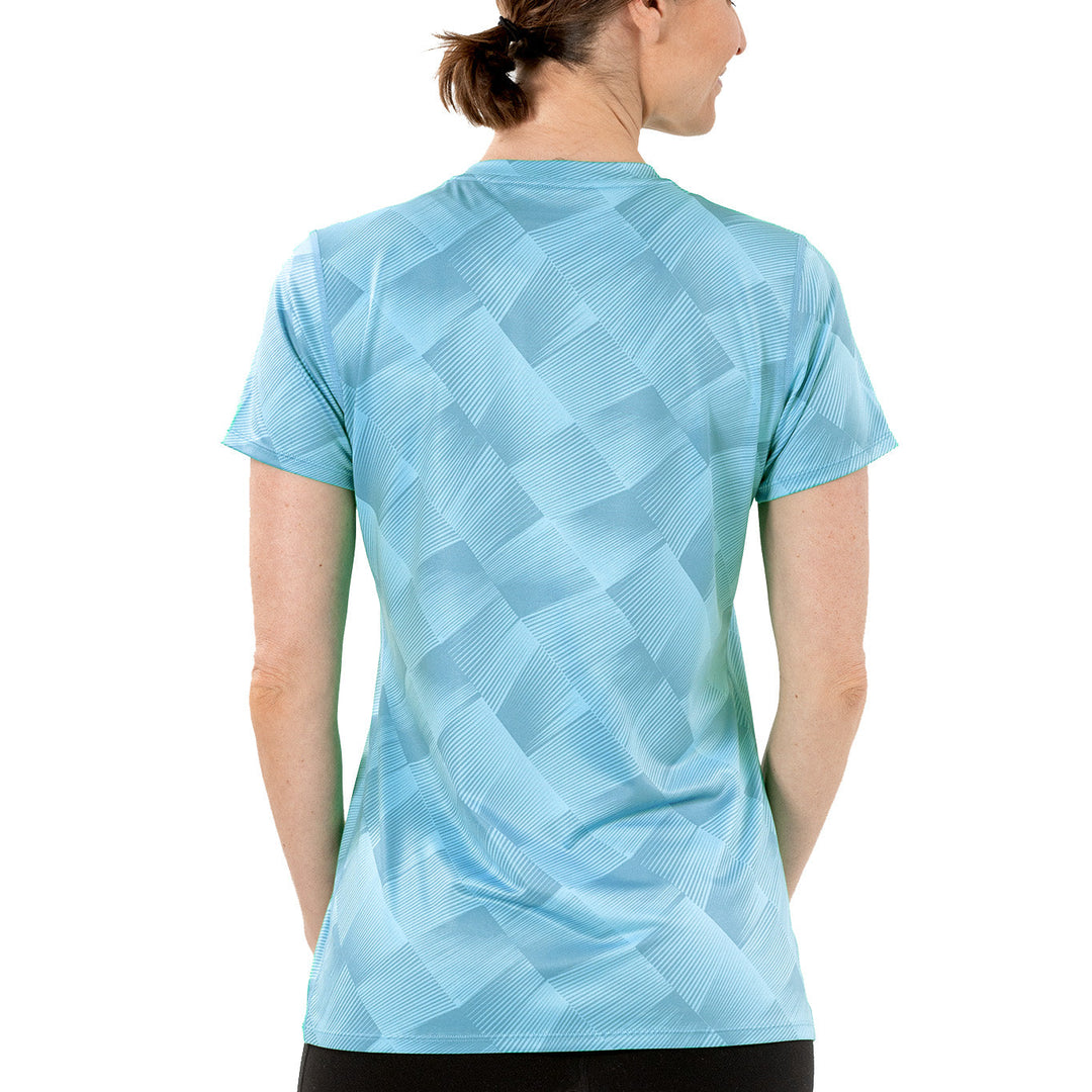T-shirt rafraîchissant col V femme — La chaleur ne gagne plus
