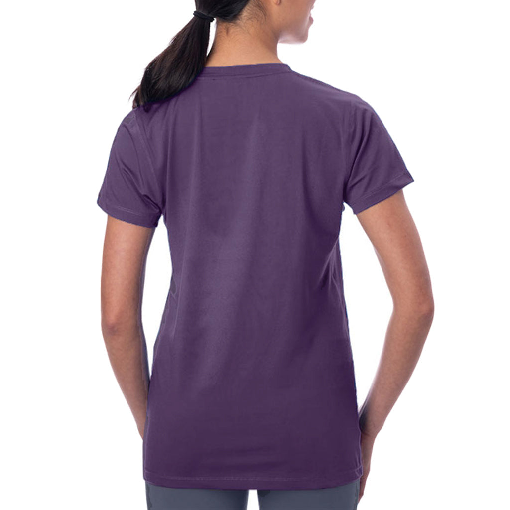 T-shirt rafraîchissant col V femme — La chaleur ne gagne plus