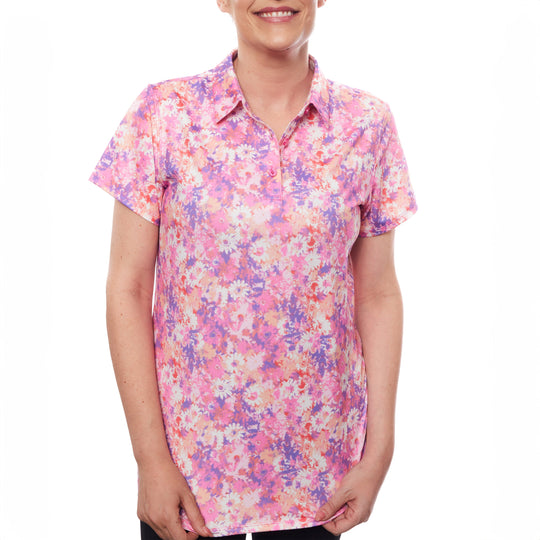 Polo rafraîchissant femme — Look propre, peau au frais