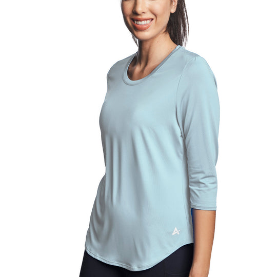 T-shirt rafraîchissant manches 3/4 femme — Ni trop chaud, ni trop froid