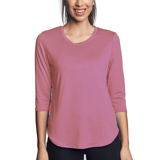 T-shirt rafraîchissant manches 3/4 femme — Ni trop chaud, ni trop froid