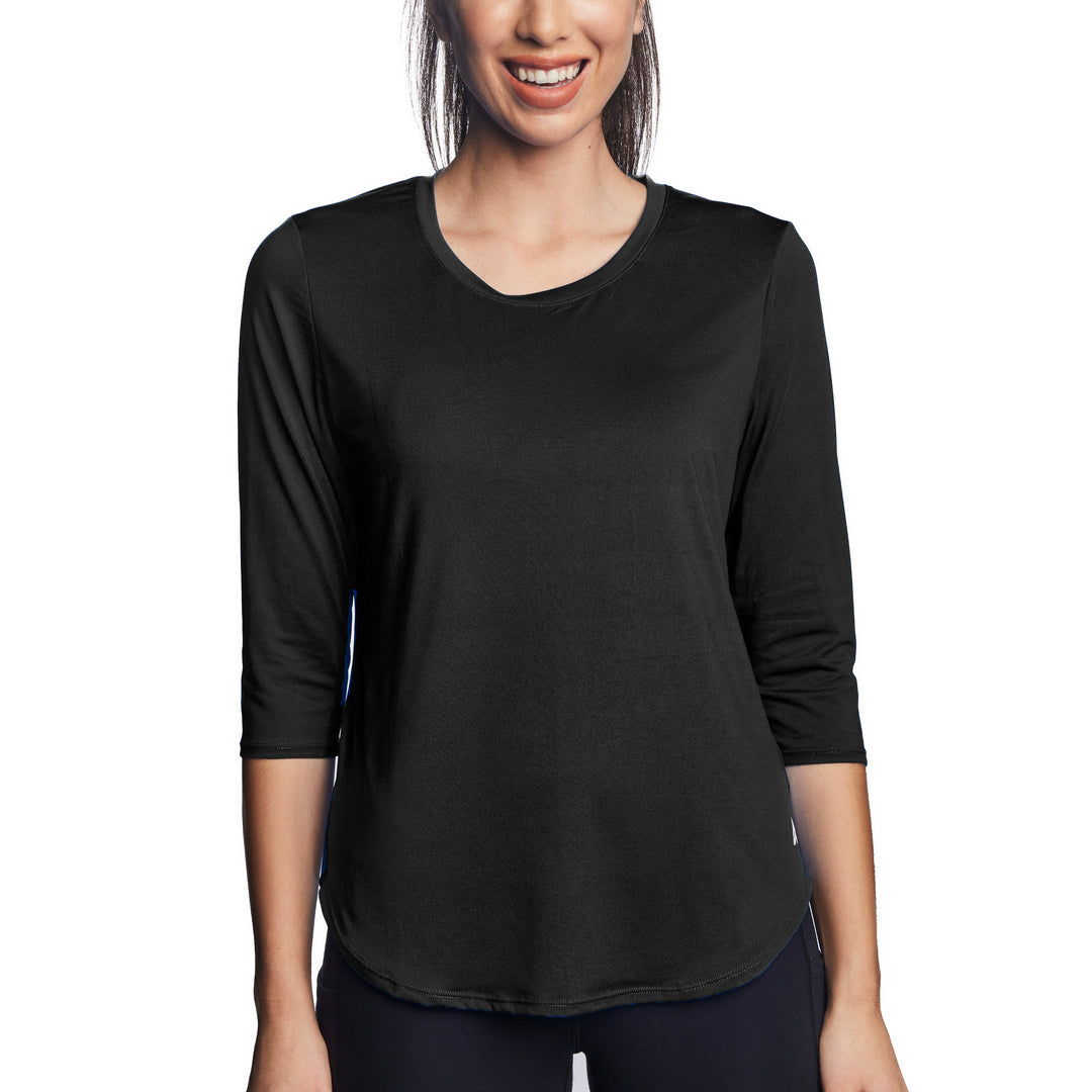 T-shirt rafraîchissant manches 3/4 femme — Ni trop chaud, ni trop froid