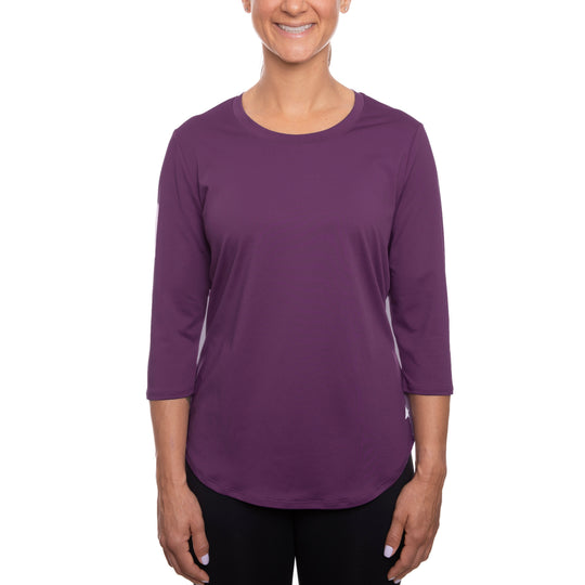 T-shirt rafraîchissant manches 3/4 femme — Ni trop chaud, ni trop froid