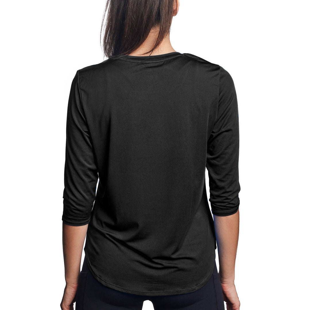 T-shirt rafraîchissant manches 3/4 femme — Ni trop chaud, ni trop froid