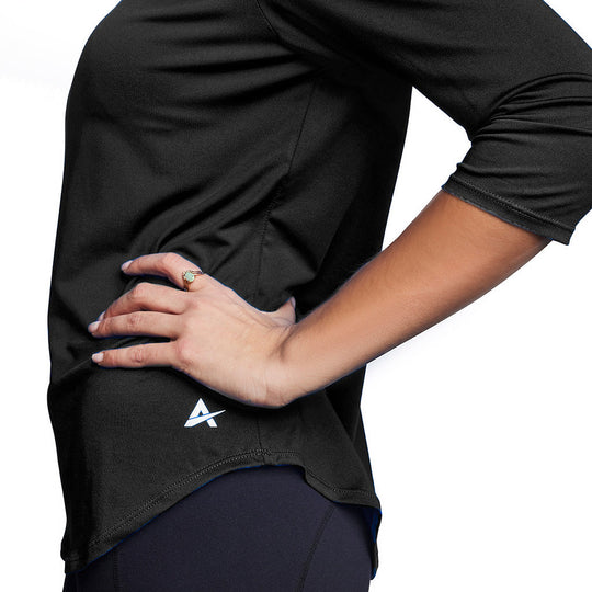 T-shirt rafraîchissant manches 3/4 femme — Ni trop chaud, ni trop froid