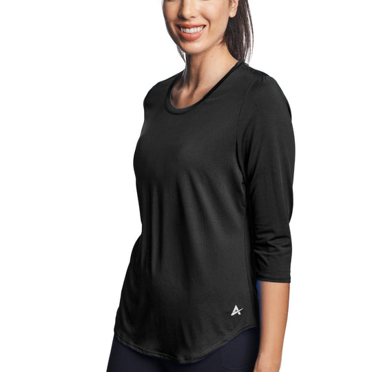 T-shirt rafraîchissant manches 3/4 femme — Ni trop chaud, ni trop froid