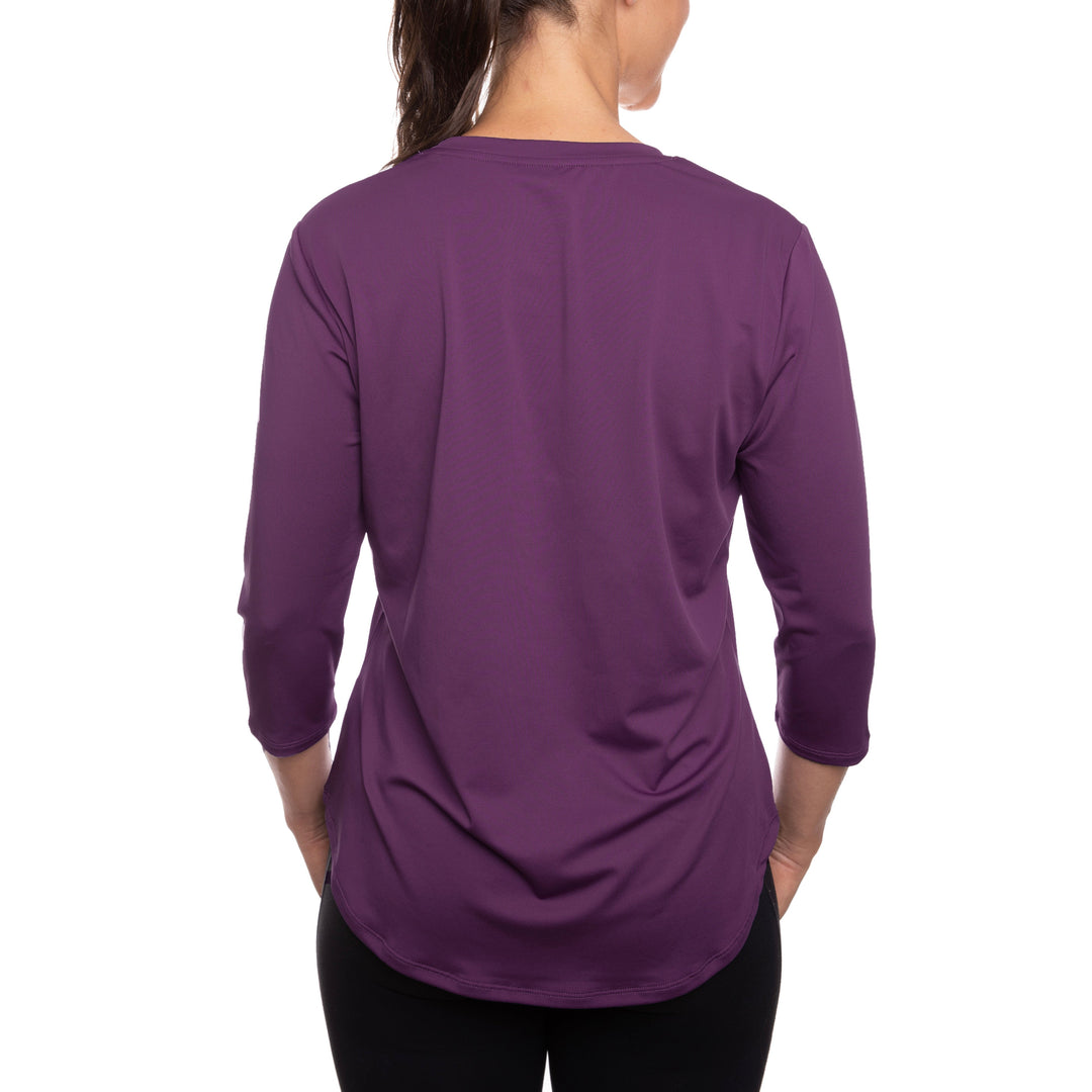 T-shirt rafraîchissant manches 3/4 femme — Ni trop chaud, ni trop froid