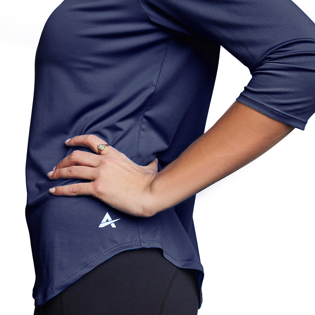 T-shirt rafraîchissant manches 3/4 femme — Ni trop chaud, ni trop froid