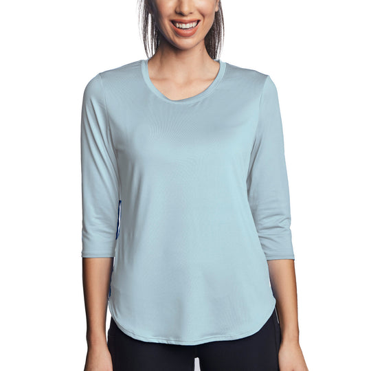 T-shirt rafraîchissant manches 3/4 femme — Ni trop chaud, ni trop froid