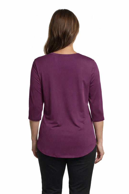 T-shirt rafraîchissant manches 3/4 femme — Ni trop chaud, ni trop froid