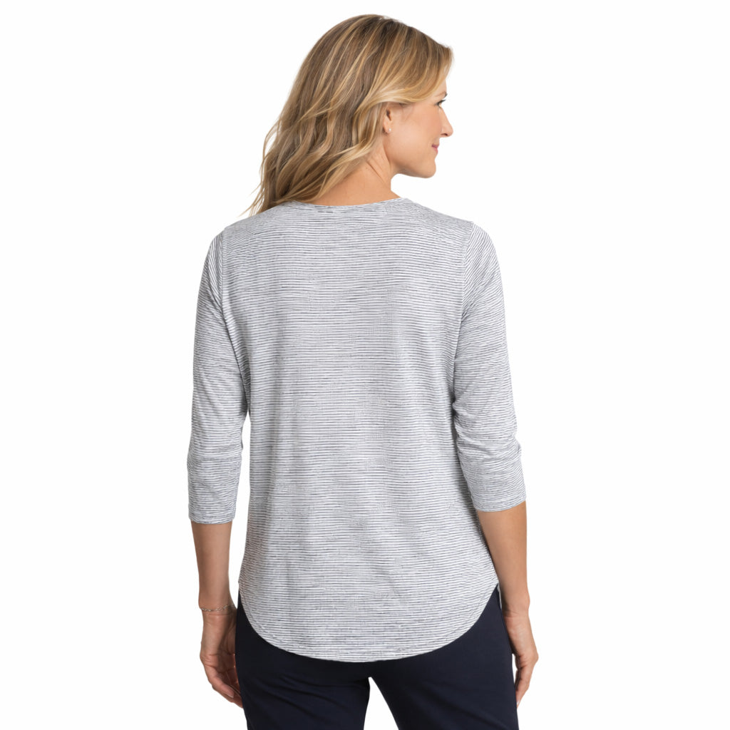 T-shirt rafraîchissant manches 3/4 femme — Ni trop chaud, ni trop froid