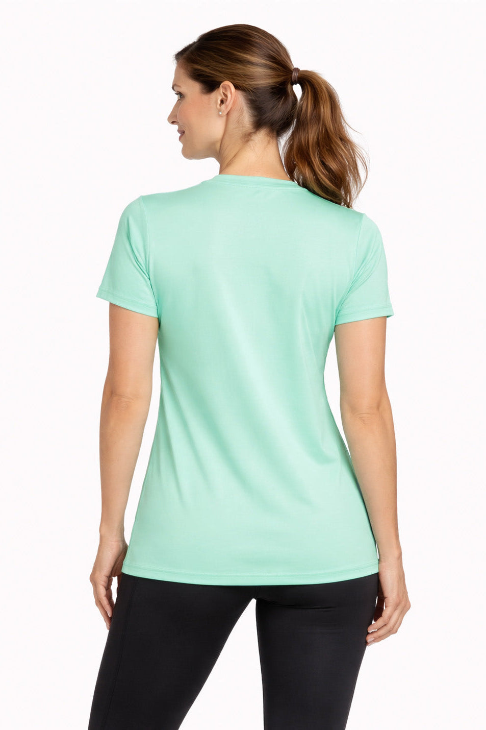 T-shirt rafraîchissant col V femme — La chaleur ne gagne plus