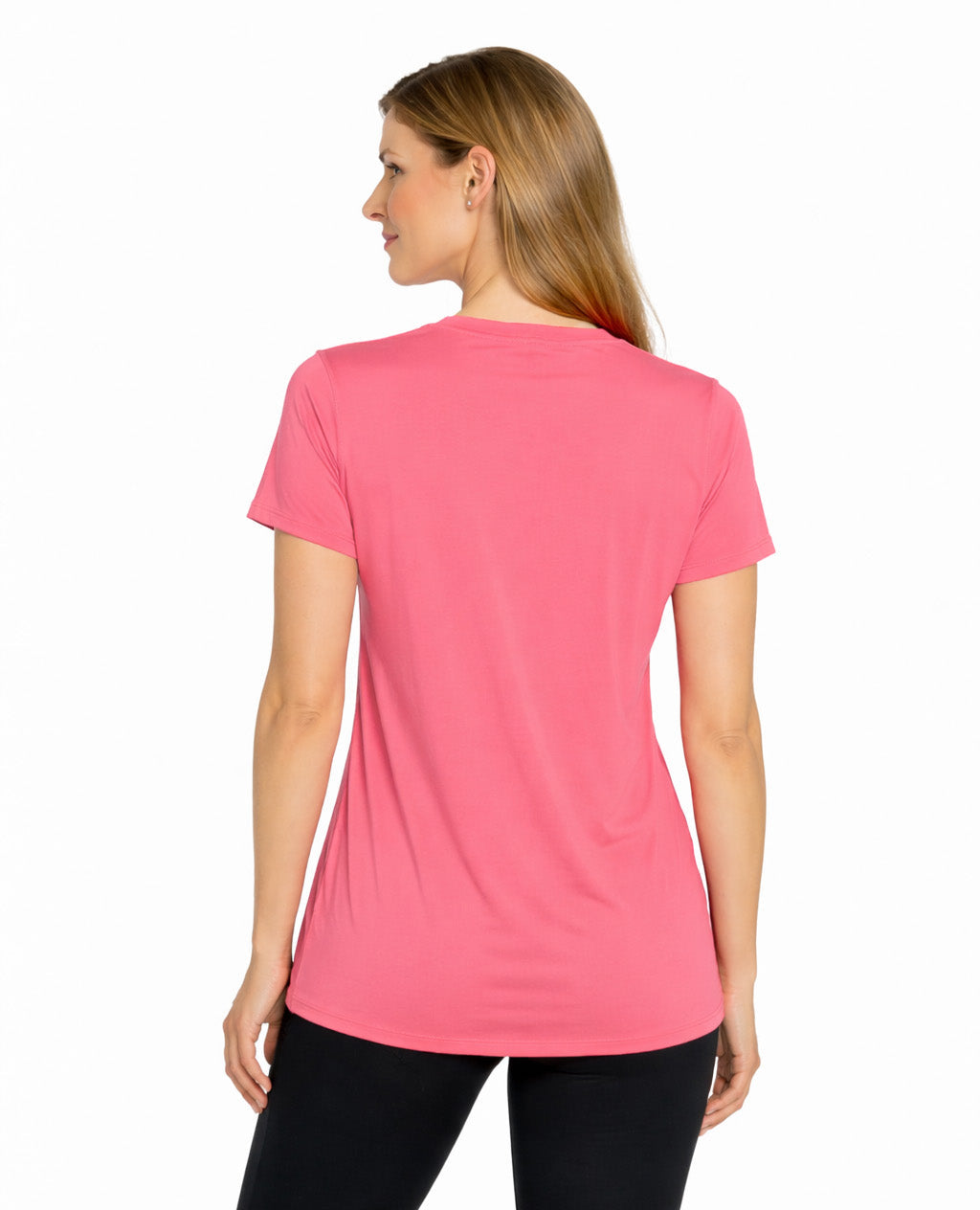 T-shirt rafraîchissant col V femme — La chaleur ne gagne plus
