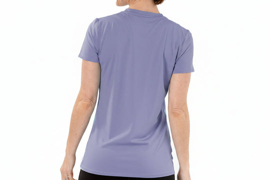 T-shirt rafraîchissant col V femme — La chaleur ne gagne plus