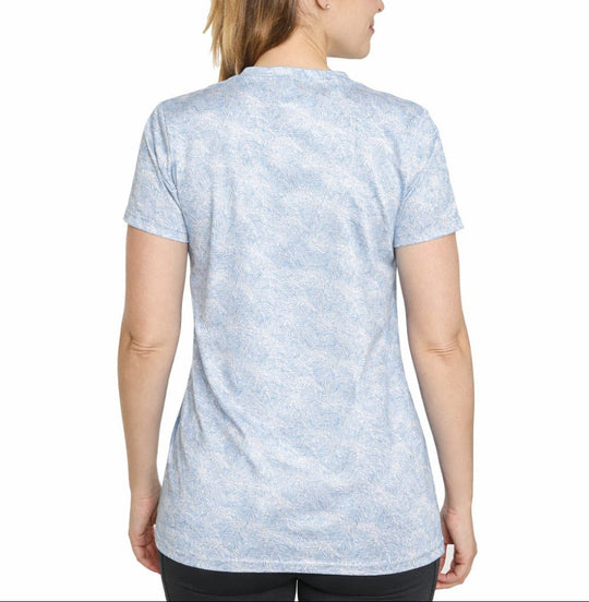 T-shirt rafraîchissant col V femme — La chaleur ne gagne plus