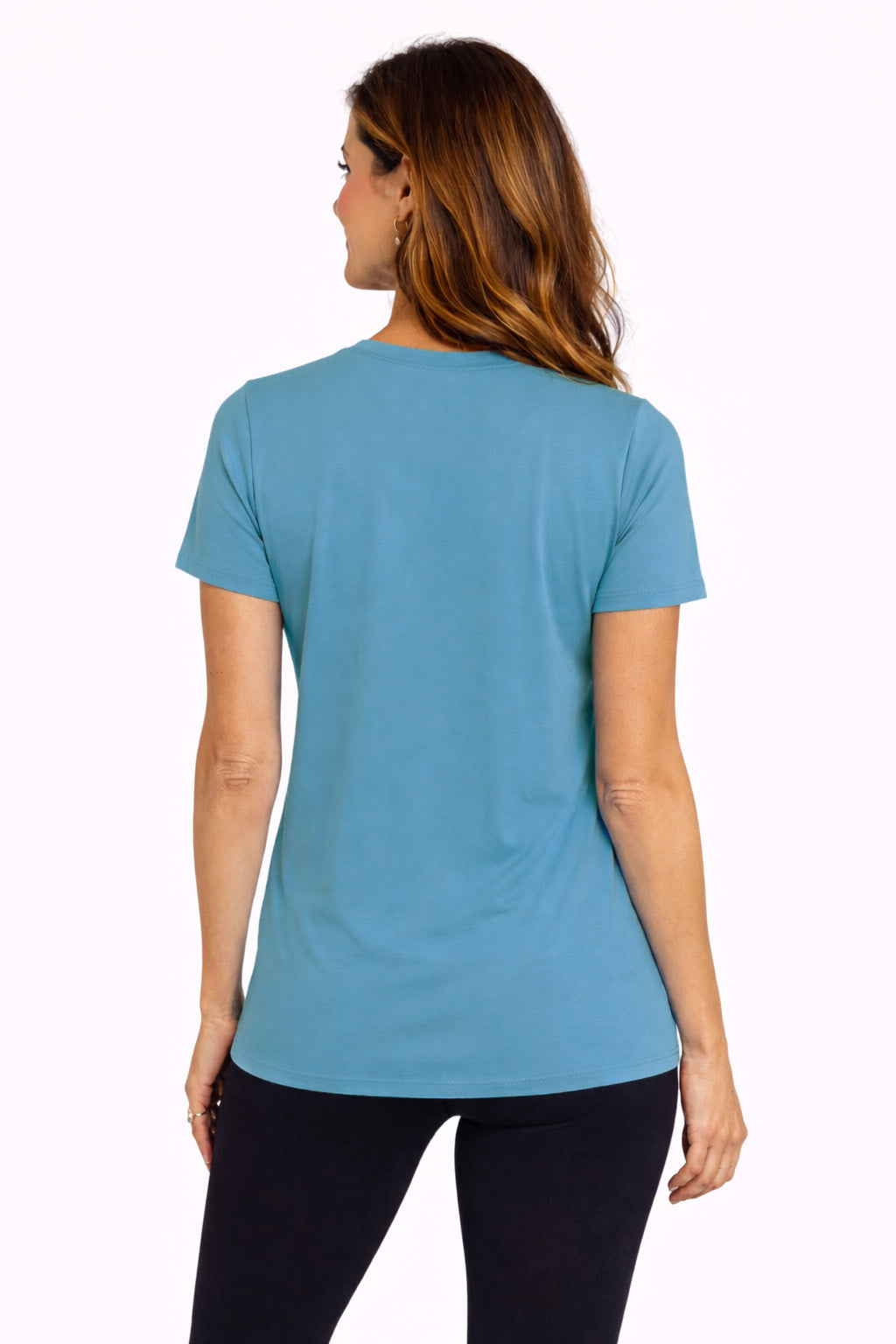 T-shirt rafraîchissant col V femme — La chaleur ne gagne plus