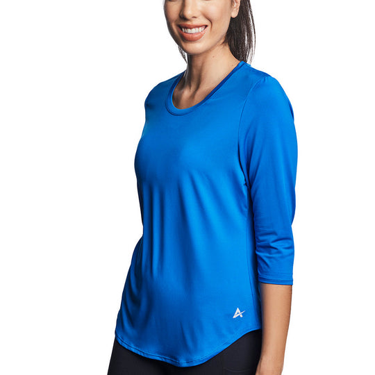 T-shirt rafraîchissant manches 3/4 femme — Ni trop chaud, ni trop froid